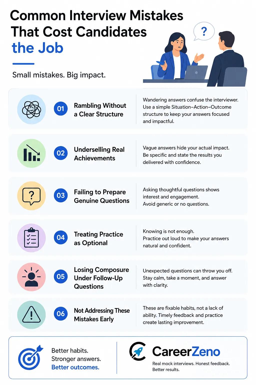 Common Interview Mistakes That Cost Candidates the Job cover picture