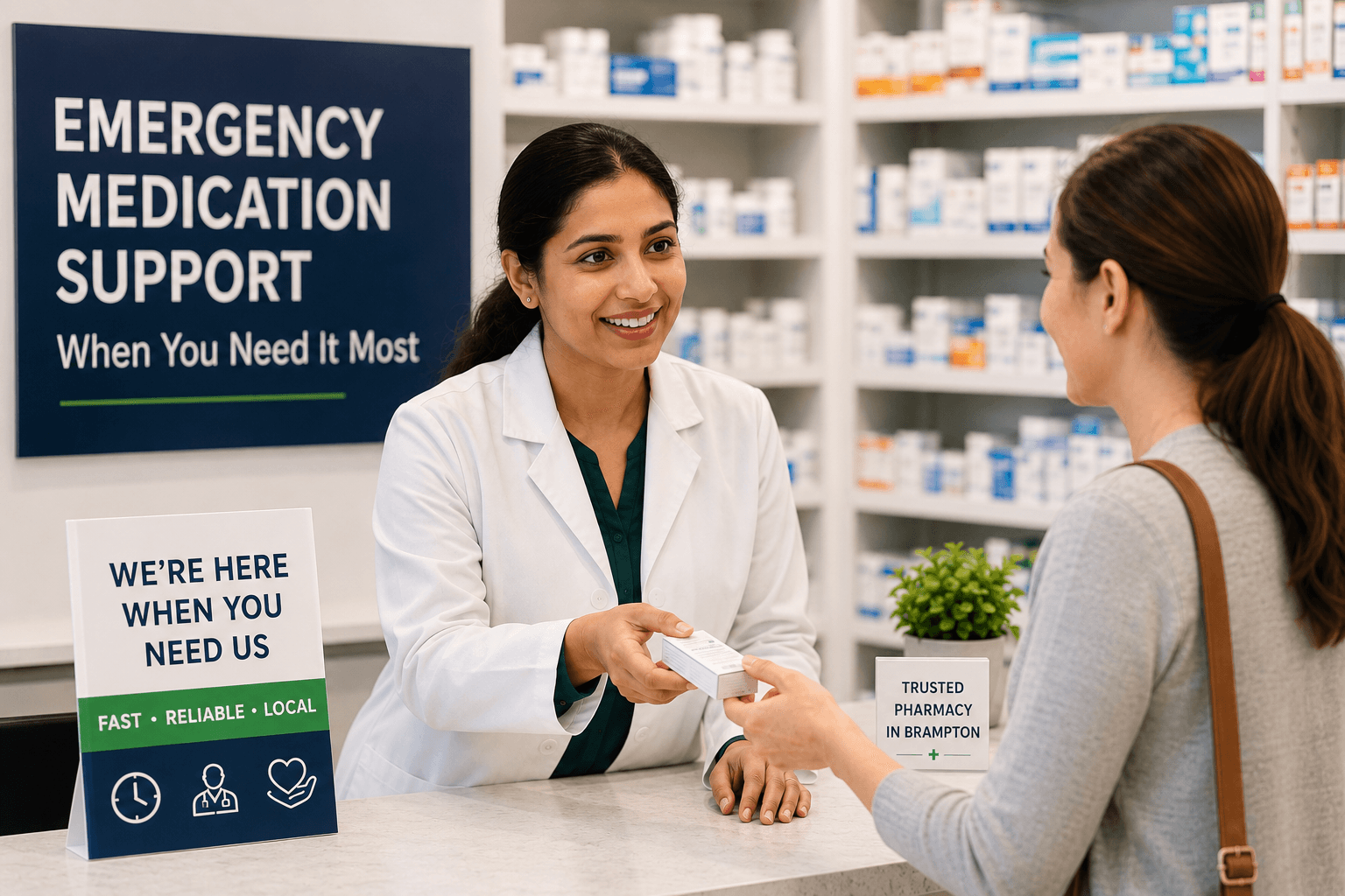 Why Brampton Residents Trust Praxora
Pharmacy for Emergency Medication Needs cover picture