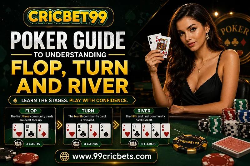 Cricbet99 Poker Guide to Understanding Flop, Turn and River cover picture