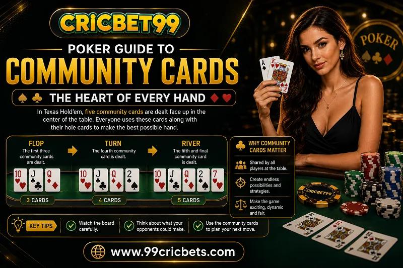 Cricbet99 Poker Guide to Community Cards cover picture