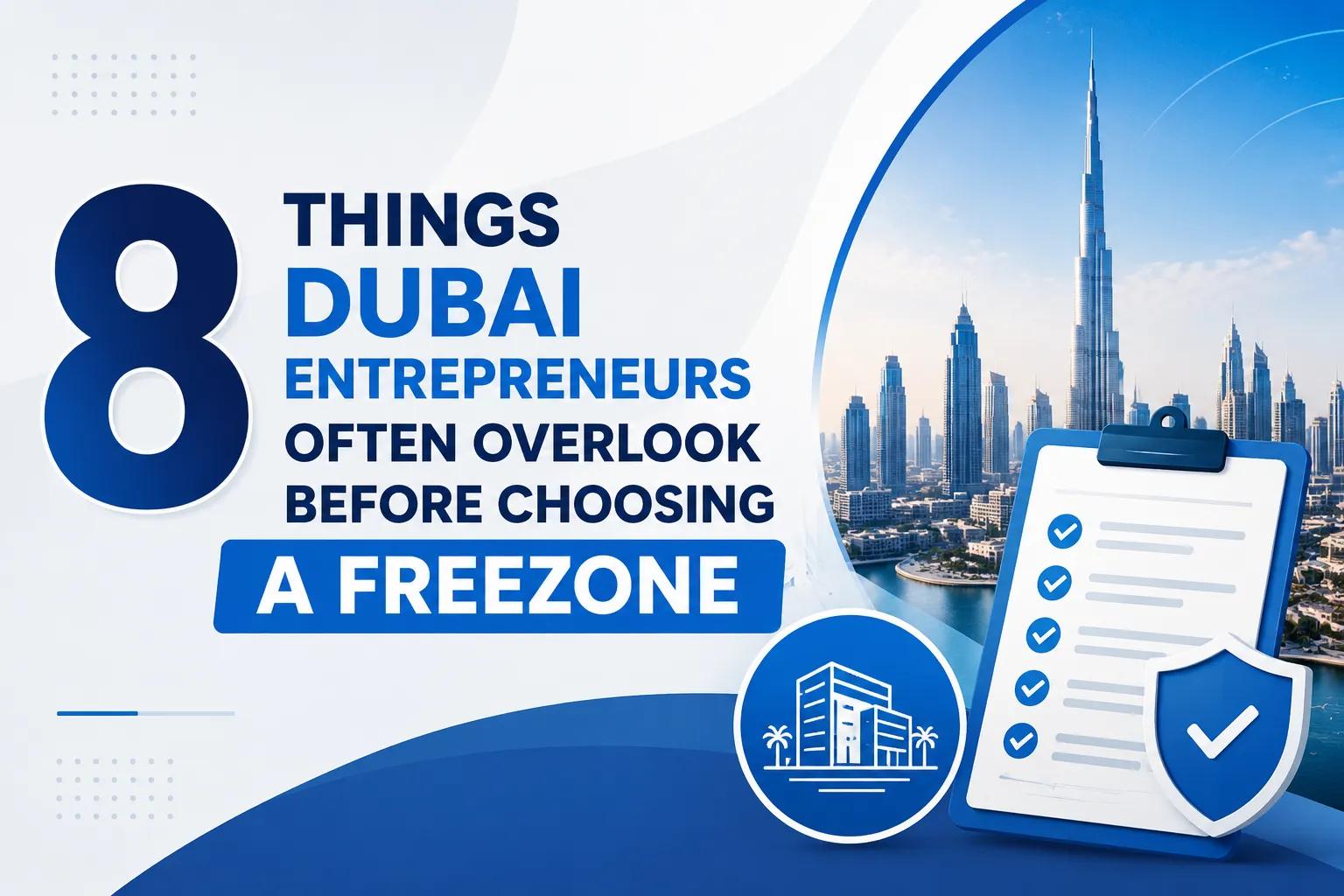 8 Things Dubai Entrepreneurs Often Overlook Before Choosing a Freezone cover picture