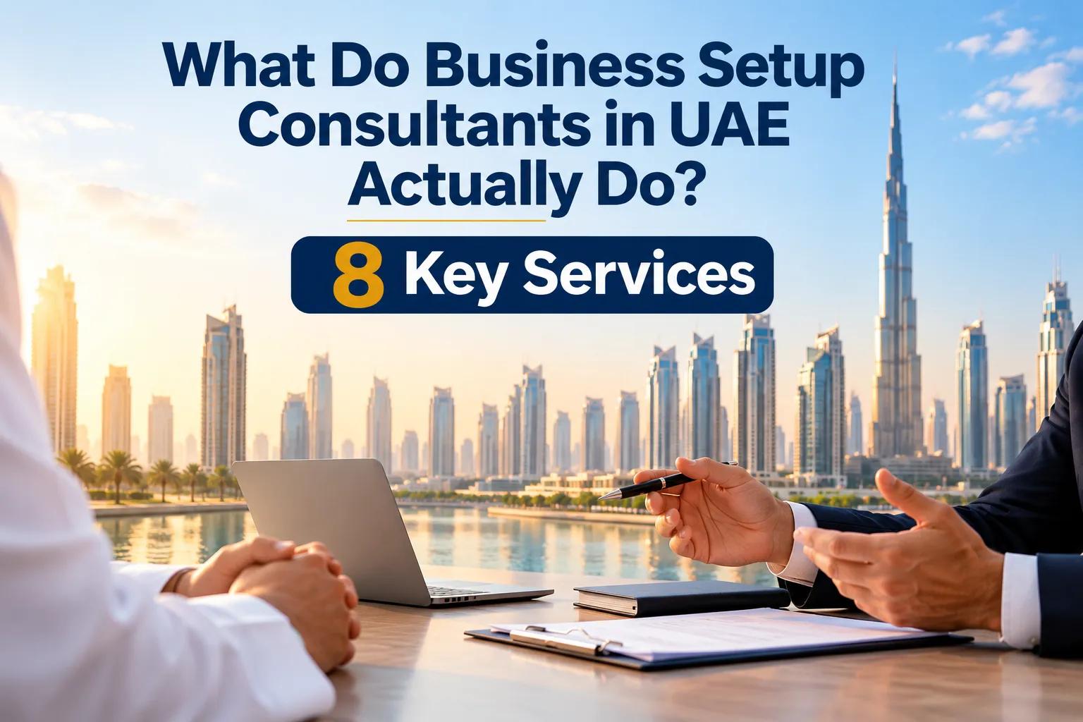 What Do Business Setup Consultants in UAE Actually Do? 8 Key Services cover picture