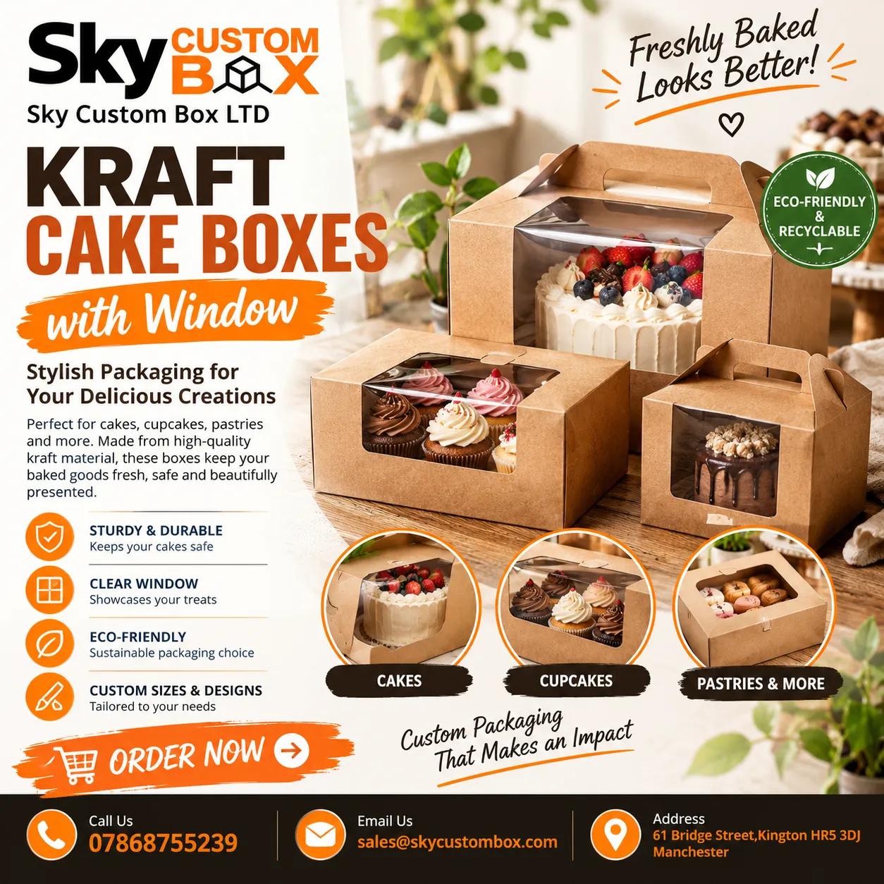 Kraft Traybake Box with Window: Packaging Solutions for Bakeries cover picture