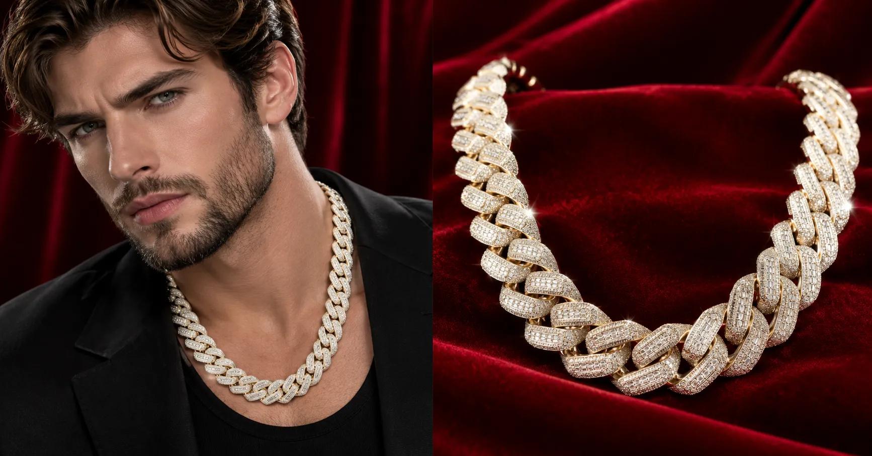 Dripped in 14K Gold: The VVS Moissanite Chain Every Man’s After cover picture