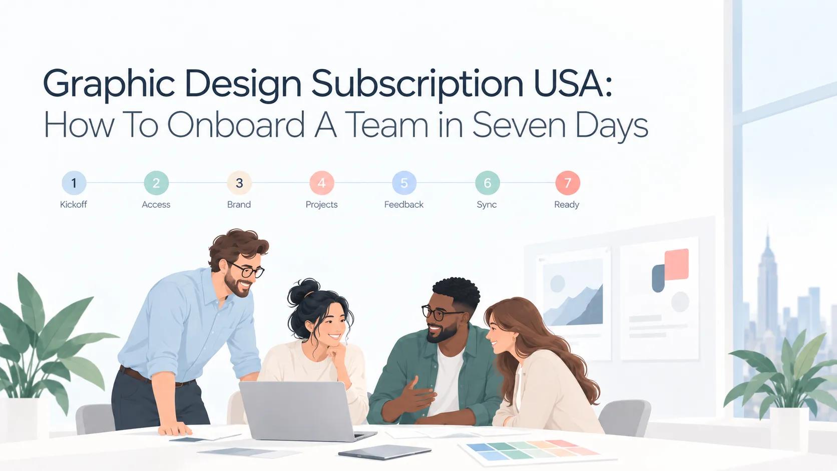 Graphic Design Subscription USA: How To Onboard A Team in Seven Days cover picture