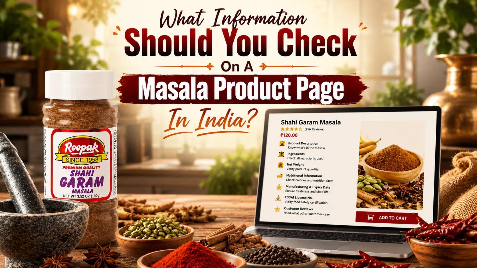 What Information Should You Check On A Masala Product Page In India? cover picture