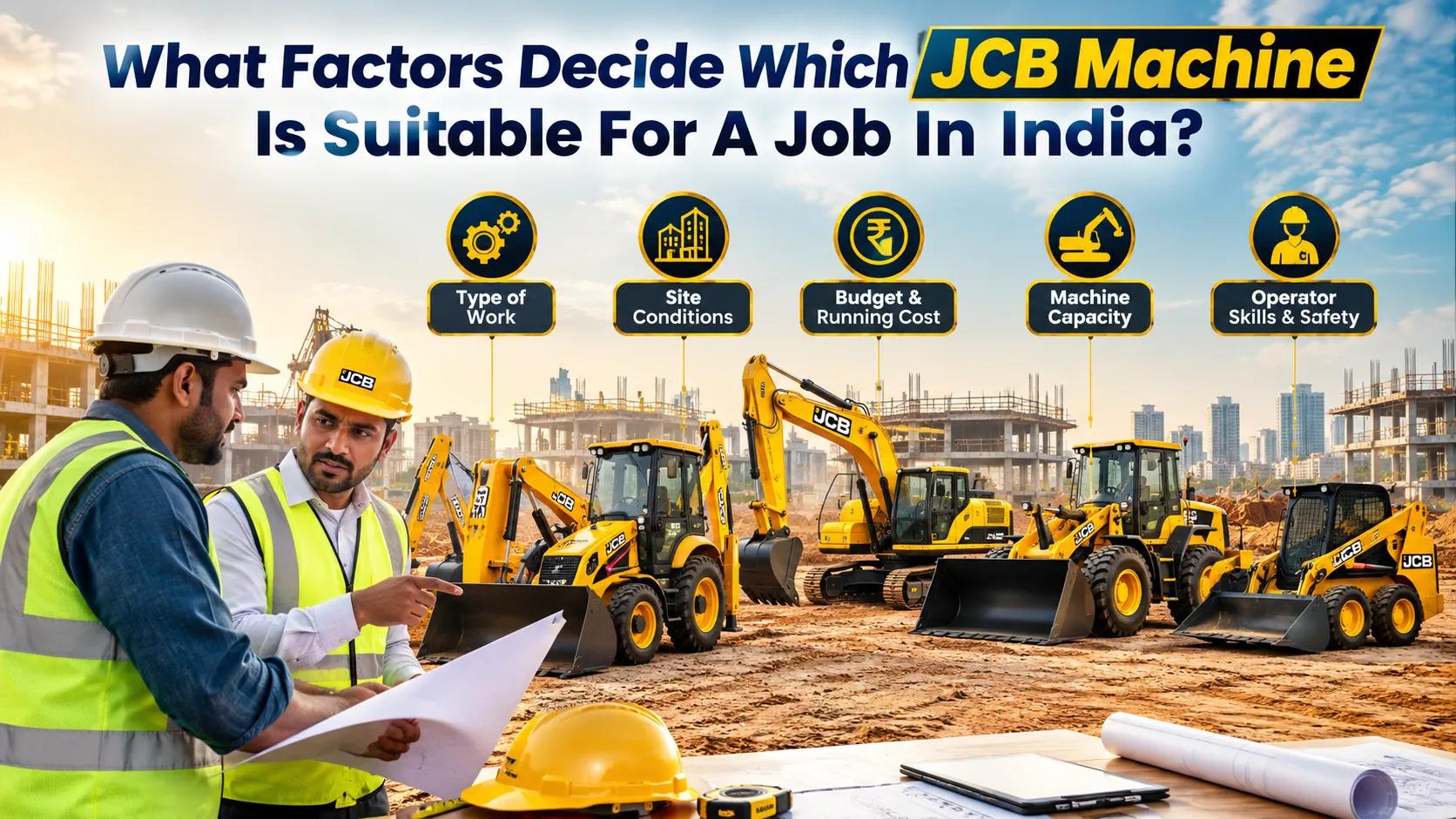 What Factors Decide Which Jcb Machine Is
Suitable For A Job In India? cover picture