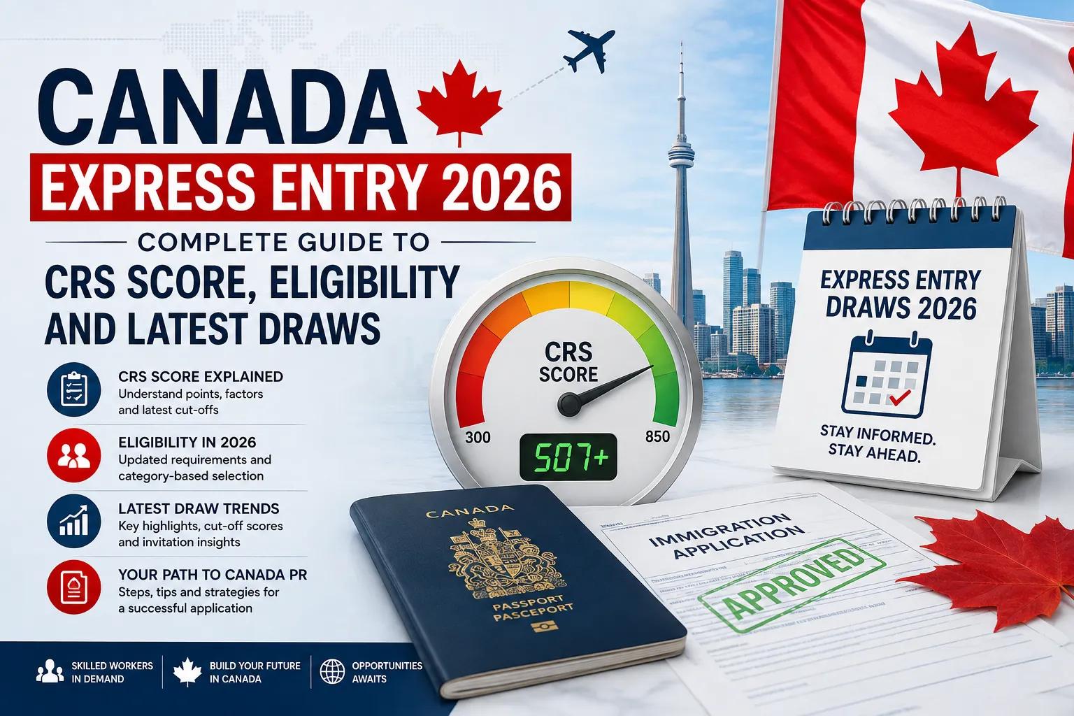 Canada Express Entry 2026: Complete Guide to CRS Score, Eligibility and Latest Draws cover picture