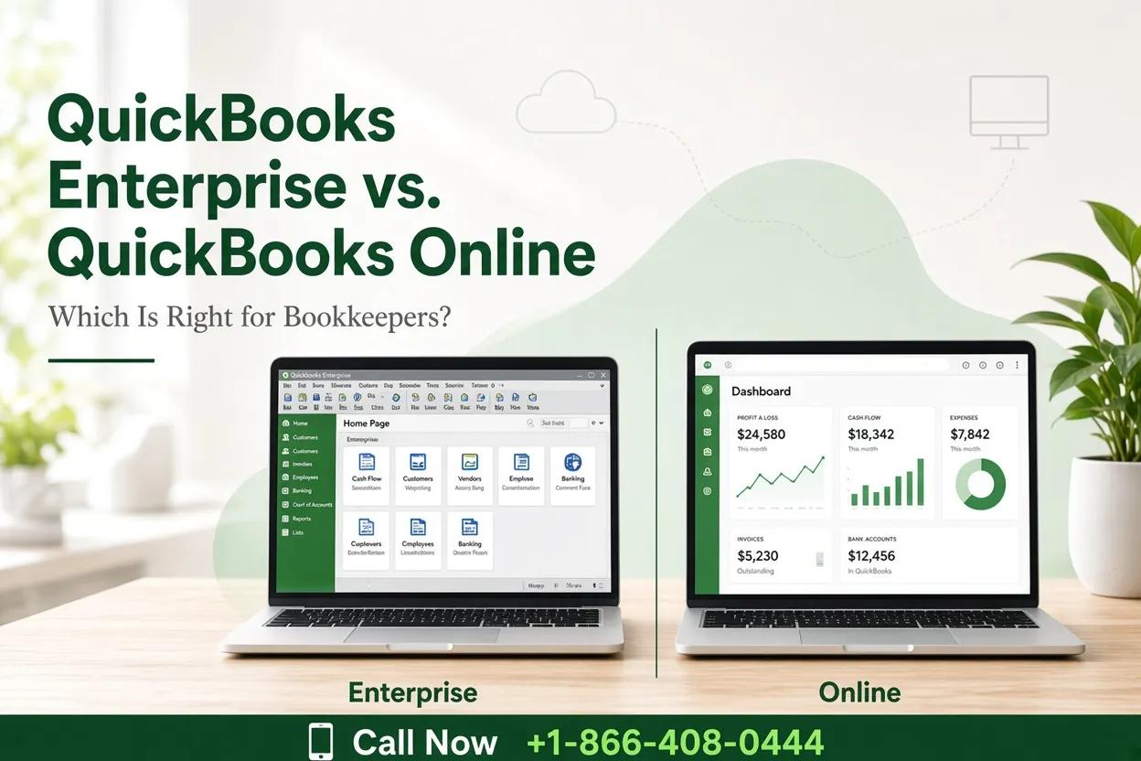 QuickBooks Enterprise vs. QuickBooks Online: Which Is Right for Bookkeepers? cover picture