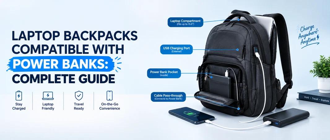 Laptop Backpacks Compatible with Power Banks: A Simple Guide for Everyday Travel cover picture