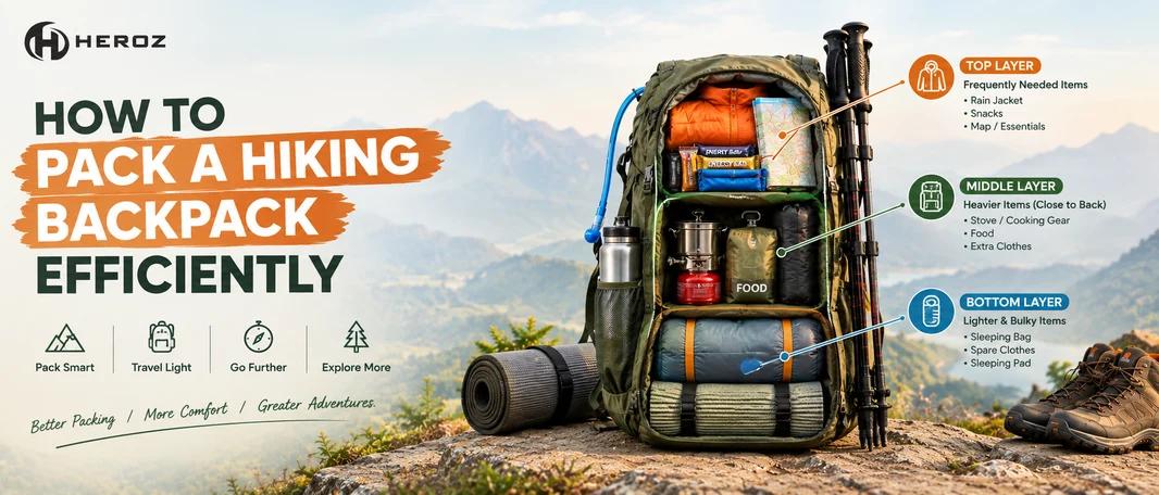 How to Pack a Hiking Backpack Properly: A Complete Guide to Comfort and Organisation cover picture
