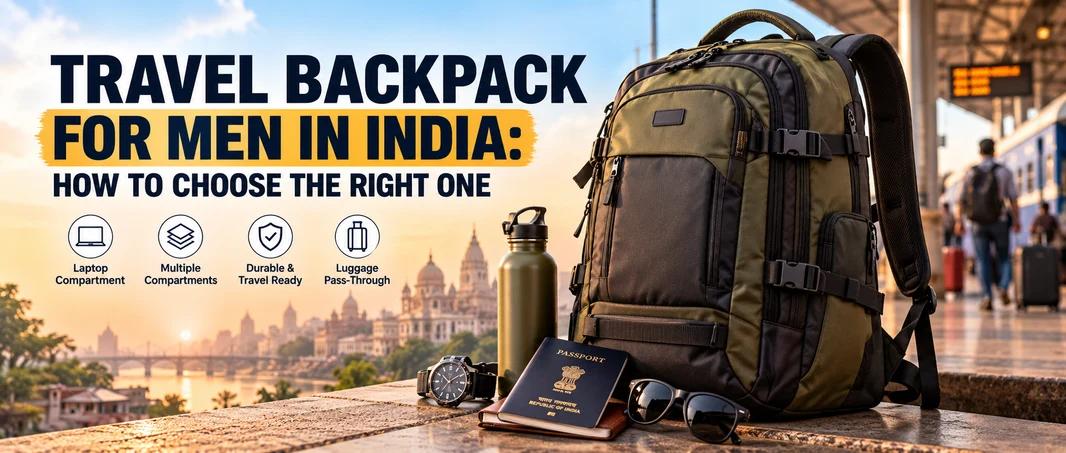 Travel Backpack for Men in India: Finding the Right Balance of Space and Comfort cover picture
