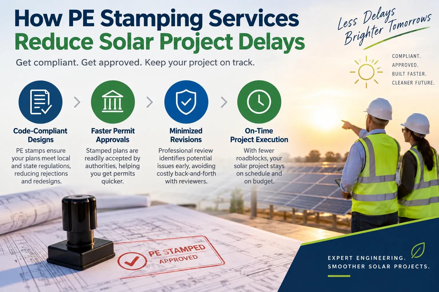 How PE Stamping Services Reduce Solar Project Delays cover picture