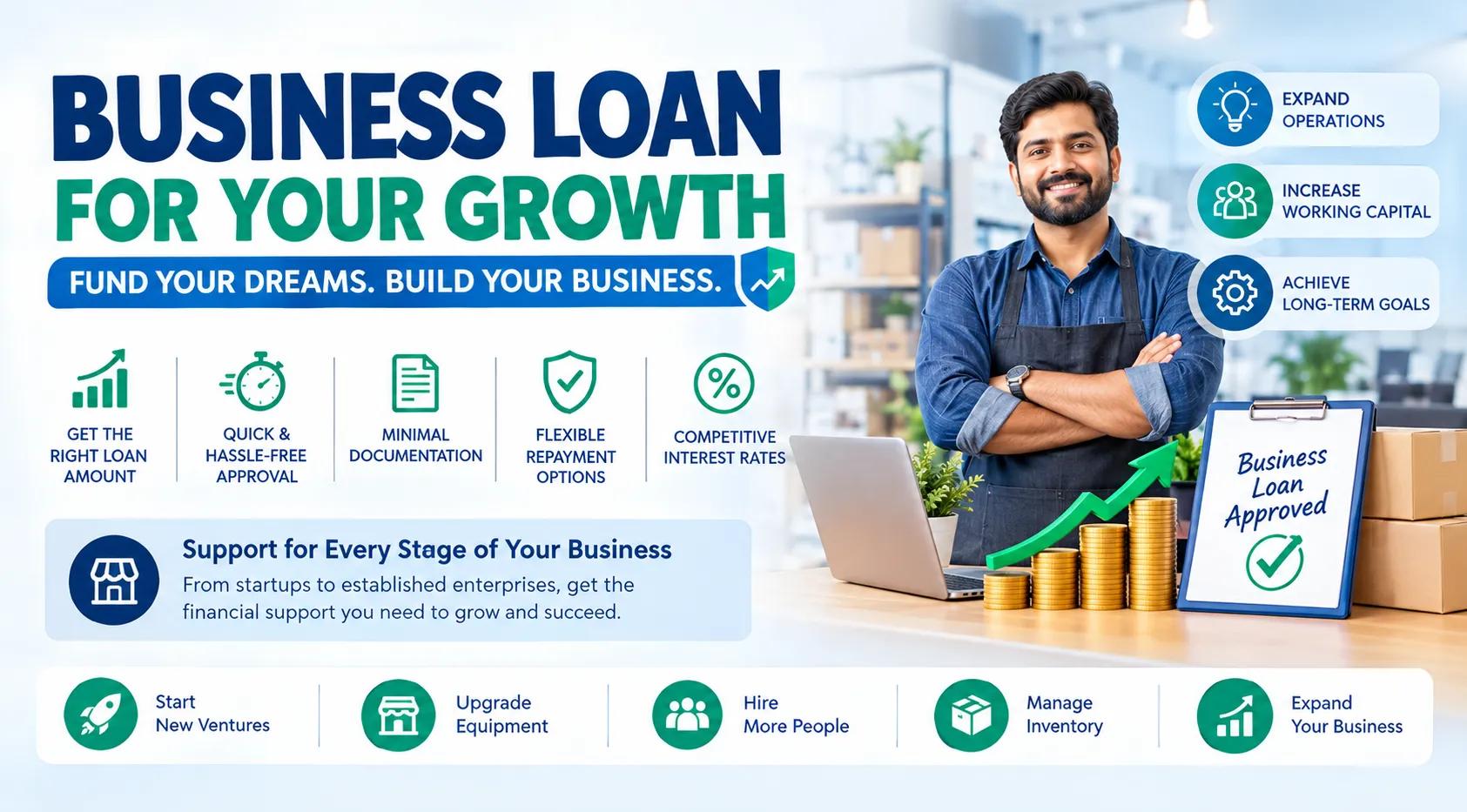 Top 10 Business Loan Options for Small Businesses in India cover picture
