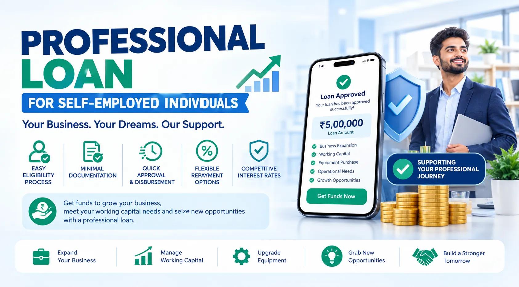 Top 10 Benefits of a Professional Loan for Self-Employed Individuals cover picture