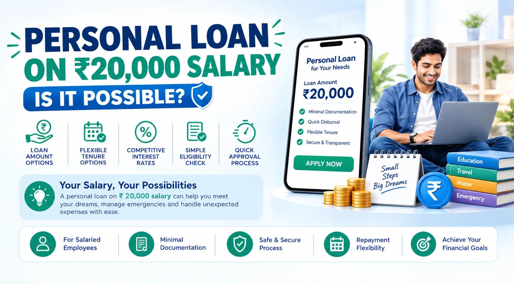 Personal Loan on 20,000 Salary Without a Salary Slip: Is It Possible? cover picture