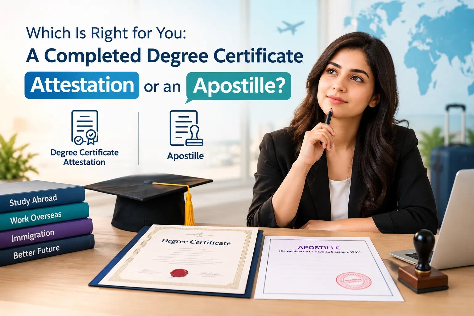 Which Is Right for You: A Completed Degree Certificate Attestation or an Apostille? cover picture