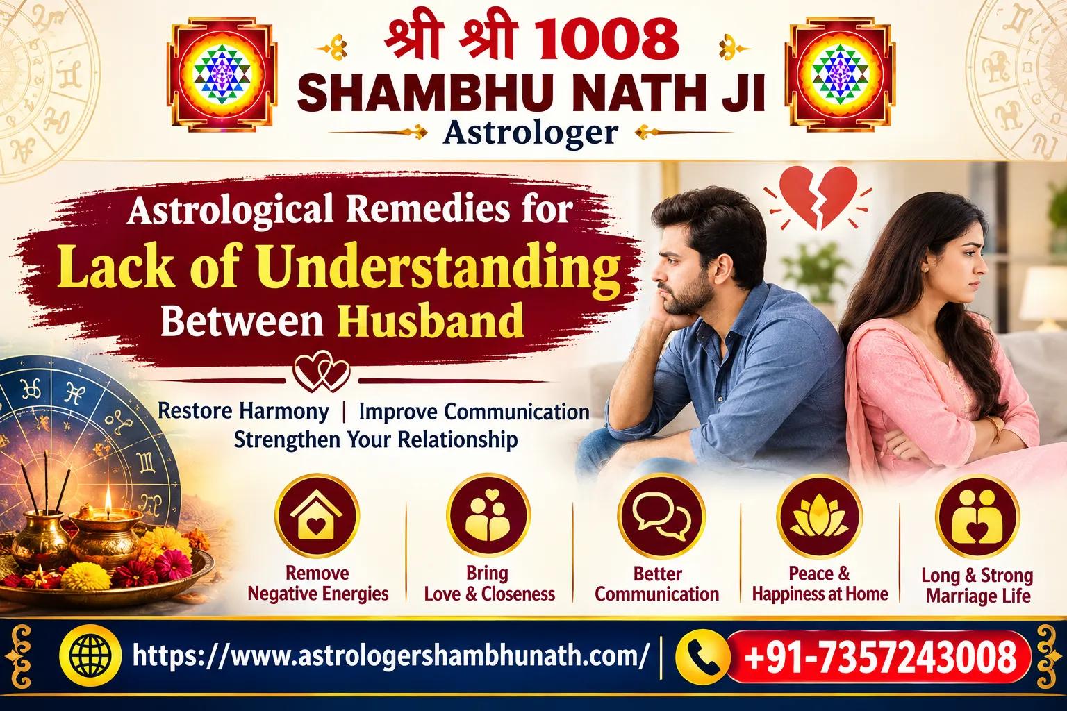 Astrological Remedies for Lack of Understanding Between Husband cover picture