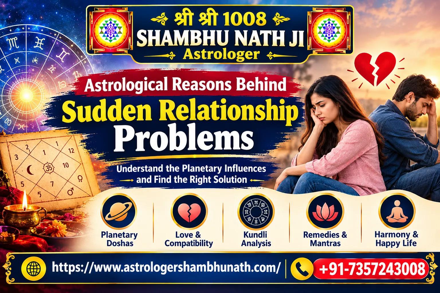 Astrological Reasons Behind Sudden Relationship Problems cover picture