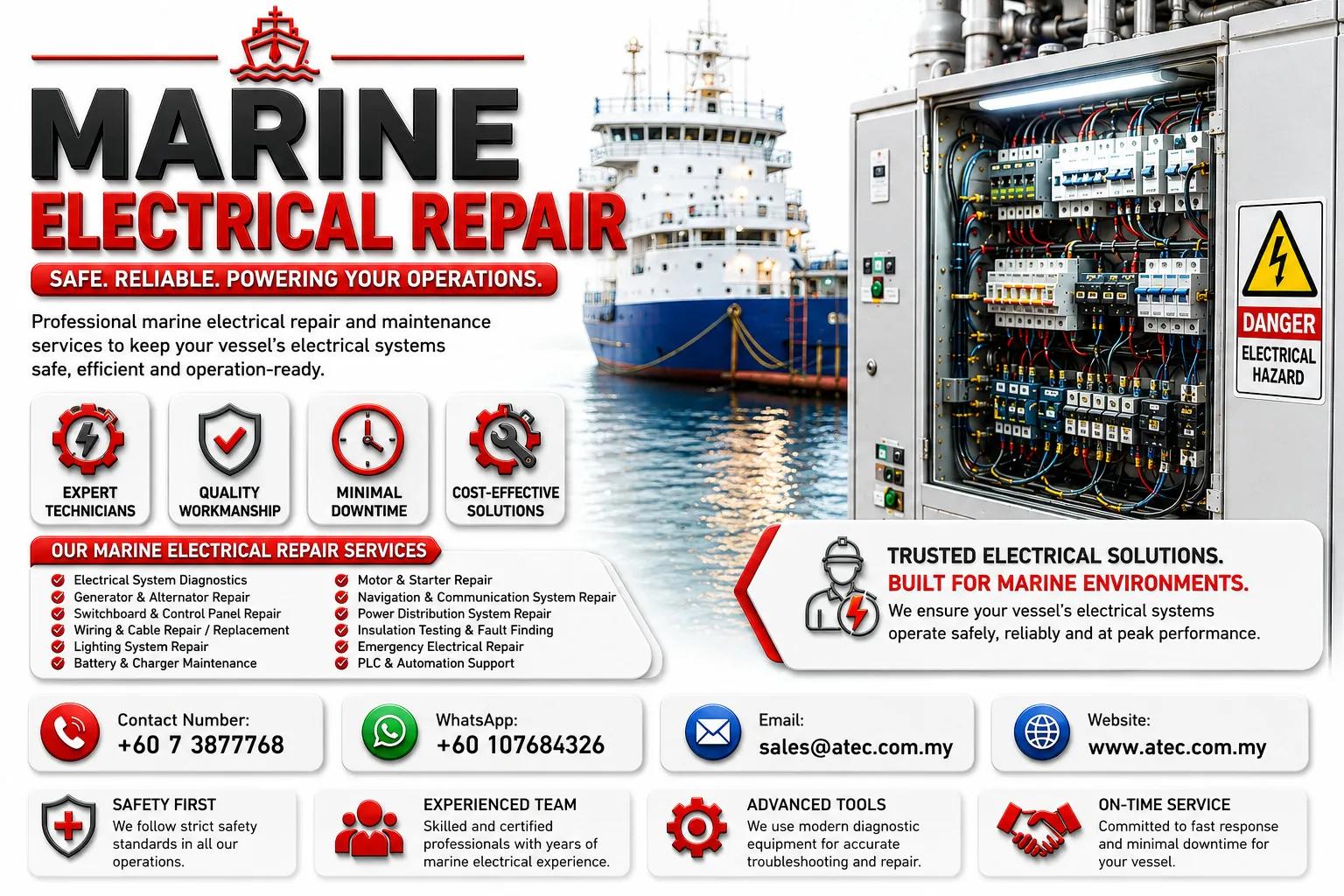 Marine Electrical Repair Malaysia | ATEC cover picture