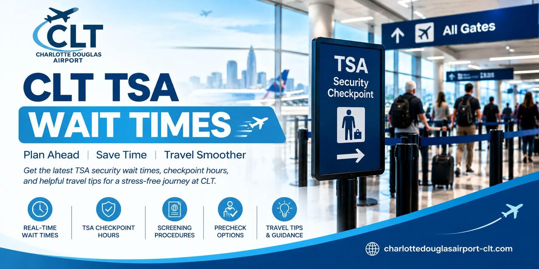 CLT TSA Wait Times for Early Morning Flights: A Practical Guide for Charlotte Airport cover picture
