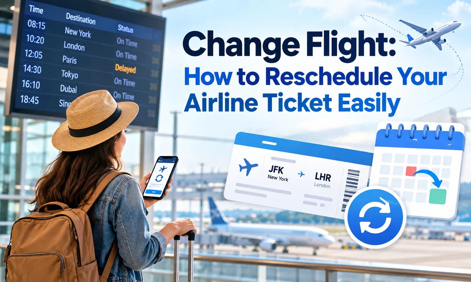 Change Flight: How to Reschedule Your Airline Ticket Easily cover picture