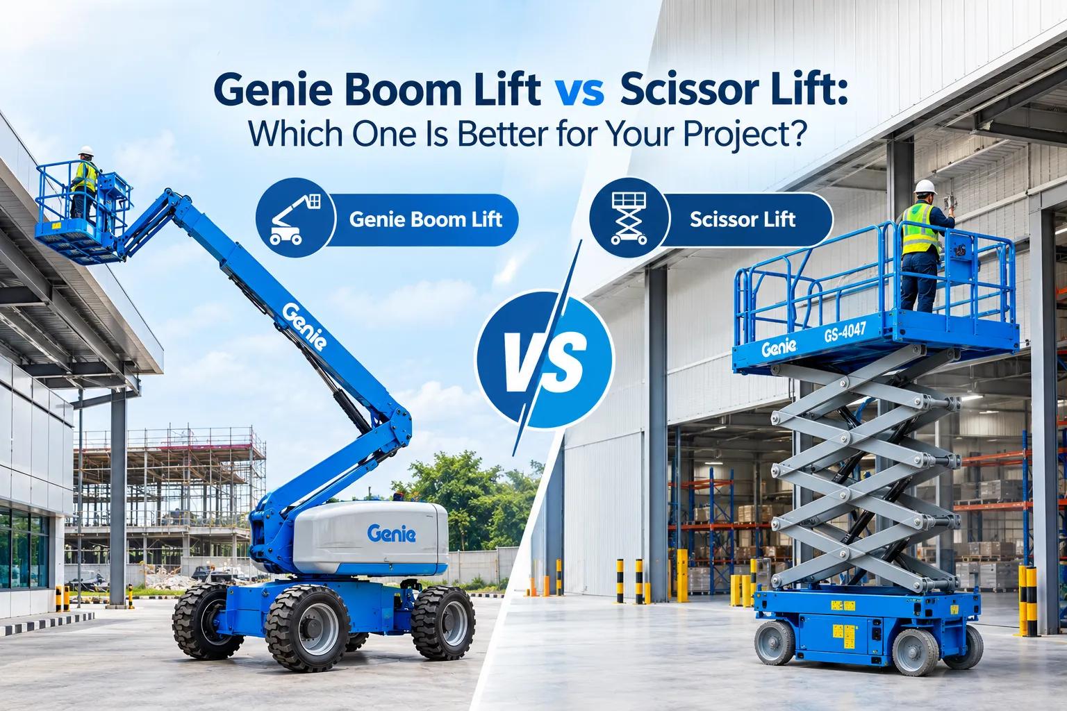 Genie Boom Lift vs Scissor Lift: Which One Is Better for Your Project? cover picture