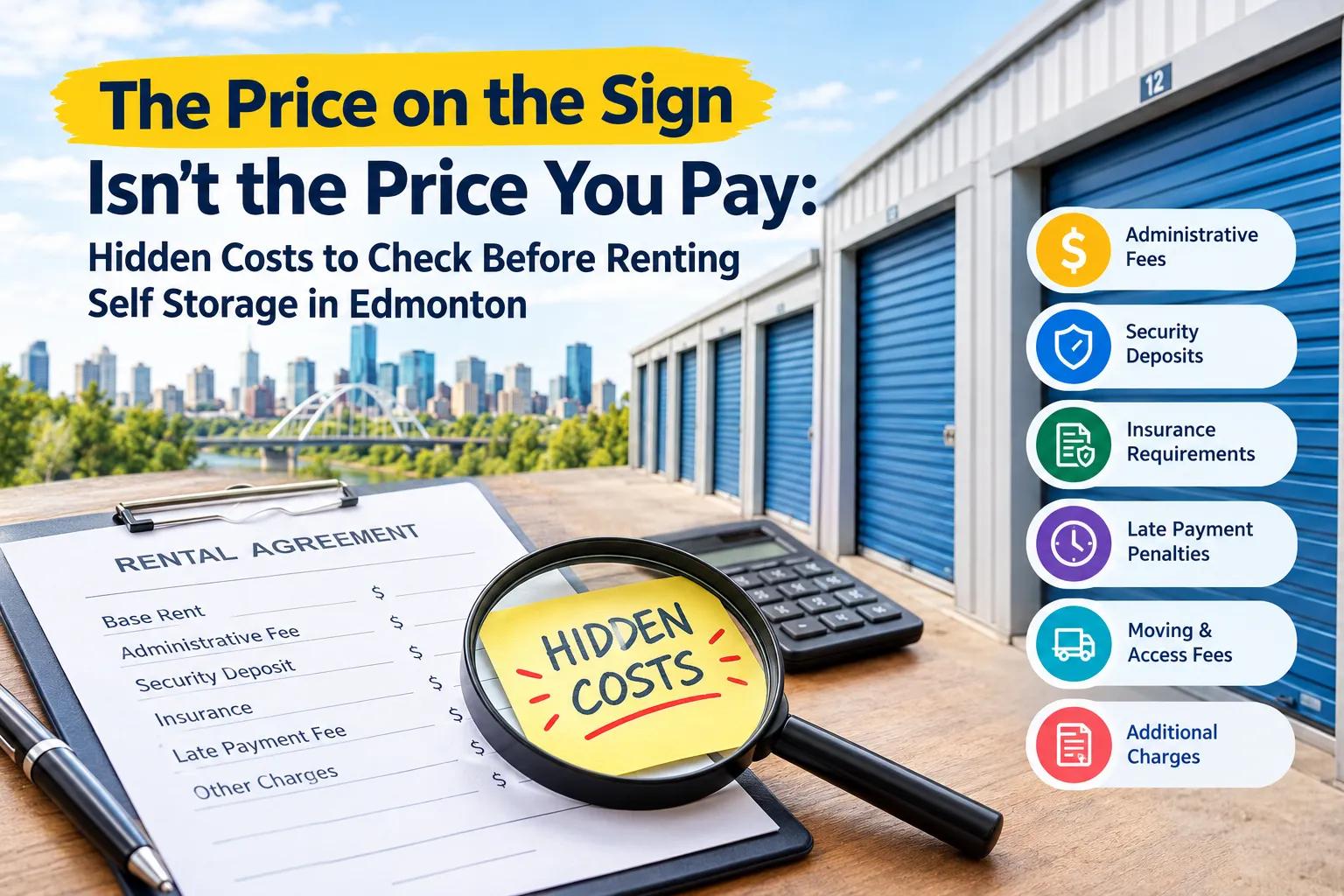 The Price on the Sign Isn’t the Price You Pay: Hidden Costs to Check Before Renting Self Storage in Edmonton cover picture