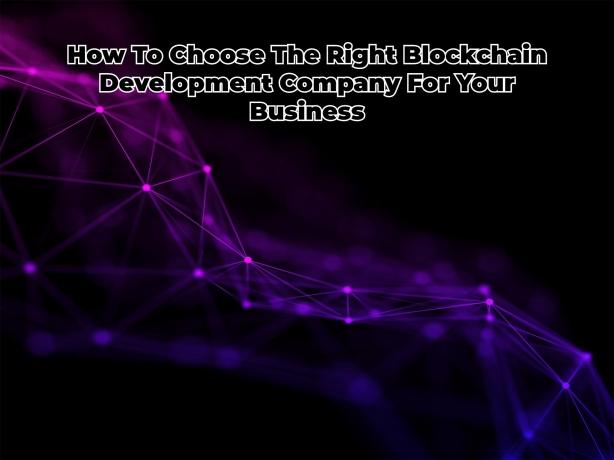 How To Choose The Right Blockchain Development Company For Your Business cover picture