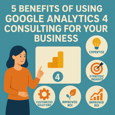 5 Benefits of Using Google Analytics 4 Consulting for Your Business cover picture