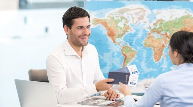 What function does a travel agency serve? cover picture