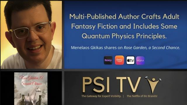 Exploring Quantum Paradoxes and the Power of Imagination: Author Menelaos Gkikas Featured on Influence Media, PSI TV cover picture