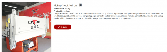Enhancing Efficiency and Safety with the Pickup Truck Tail Lift: The Ultimate Loading Solution for Modern Transport cover picture