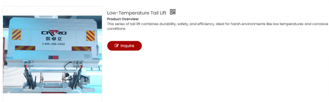 The Ultimate Guide to Low-Temperature Tail Lifts: Efficiency, Durability, and Innovation for Cold Chain Logistics cover picture