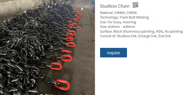 The Ultimate Guide to Studless Anchor Chains: Performance, Selection, and Maintenance cover picture