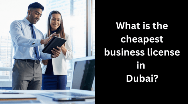 What is the cheapest business license in Dubai? cover picture