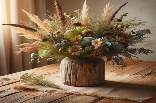 Create A No-Fuss, Rustic Inspired Artificial Flower Centrepiece cover picture
