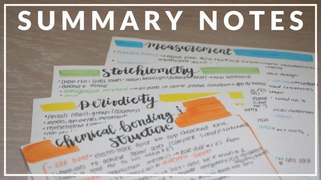 Advantages of Summarizing Study Notes cover picture