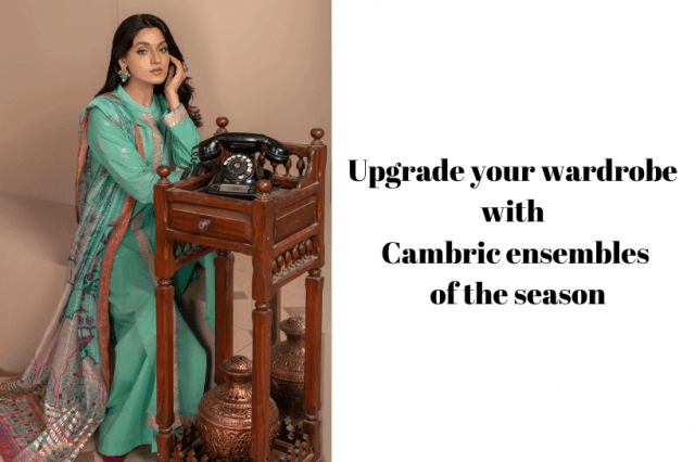 Upgrade your wardrobe with the top selling Cambric ensembles of the season cover picture