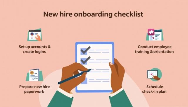 4 Step Employee Onboarding Program Checklist cover picture