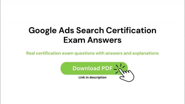 Master Google Ads with Google Adwords Certification Practice Test Dumps cover picture
