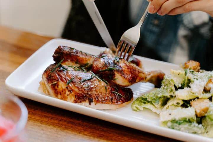 Cooked chicken breasts; methods and techniques cover picture