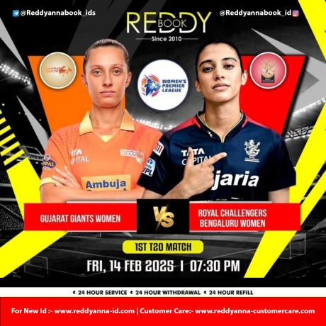 Clash of Titans: Reddy Anna Online Book Id India with Gujarat Giants vs Royal Challengers Bangalore Women in the 13th Match of 2025.