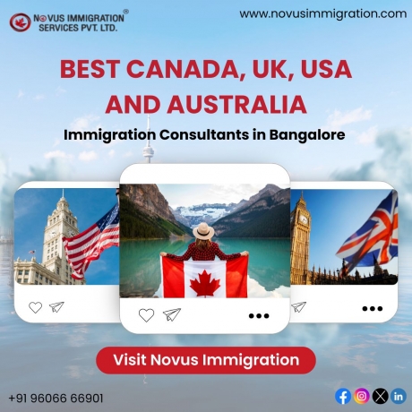 Expert Consultants in Bangalore for Canada, UK, US, and Australia | Novusimmigration.com