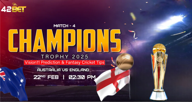 Australia vs England ICC Champions Trophy 2025 –5th Match Prediction & Fantasy cricket Tips