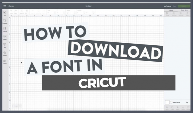 download fonts on Cricut