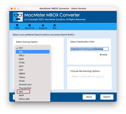 How to Export MBOX Email to PDF on Mac?
