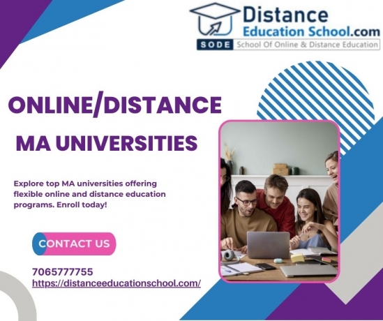 UGC-Approved MA Distance Education Programs in India