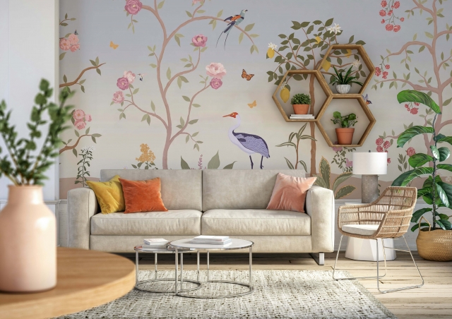 Unique Mural Wallpaper Designs for Bedrooms and Living Rooms