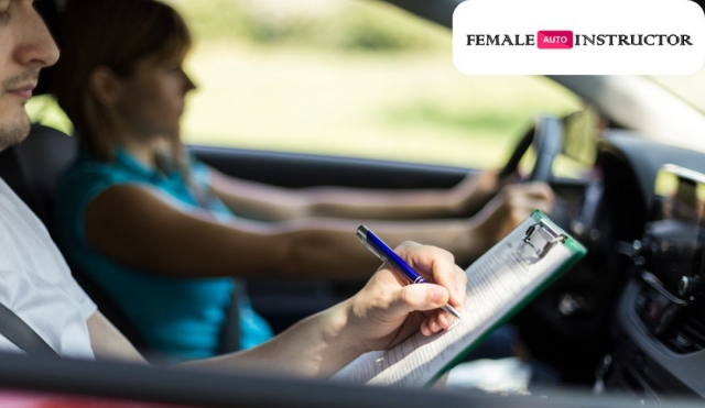 Female automatic driving instructor Blackburn
